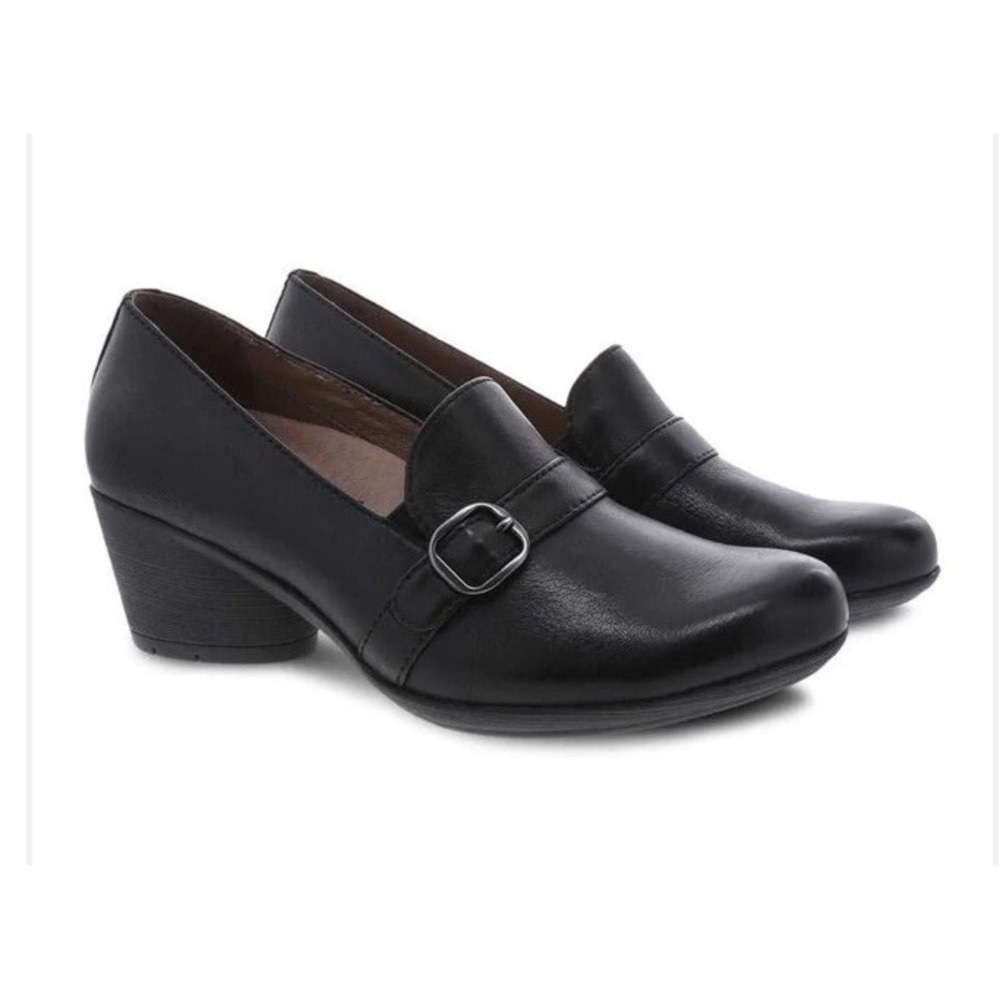 DANSKO ROSALIE BLACK BURNISHED NUBUCK‎ Classic Comfort SZ 7.5-8  EU 38